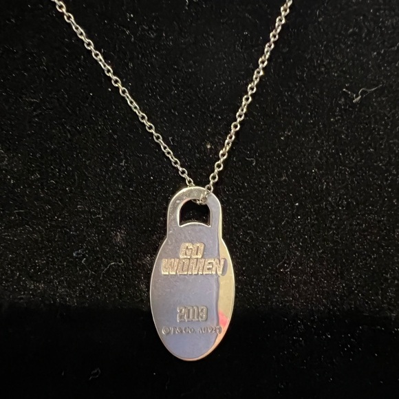 Tiffany Sterling Silver Oval Necklace - Picture 2 of 2